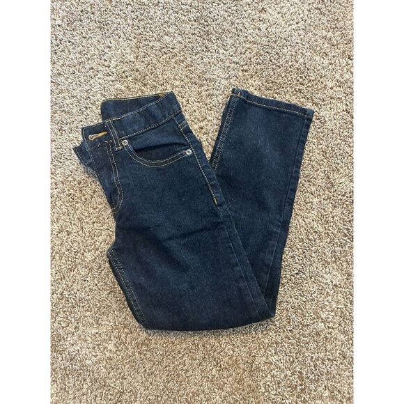 Wonder Nation Boys Size 8 Straight Jeans Blue Adjustable Waist Denim - Picture 2 of 8